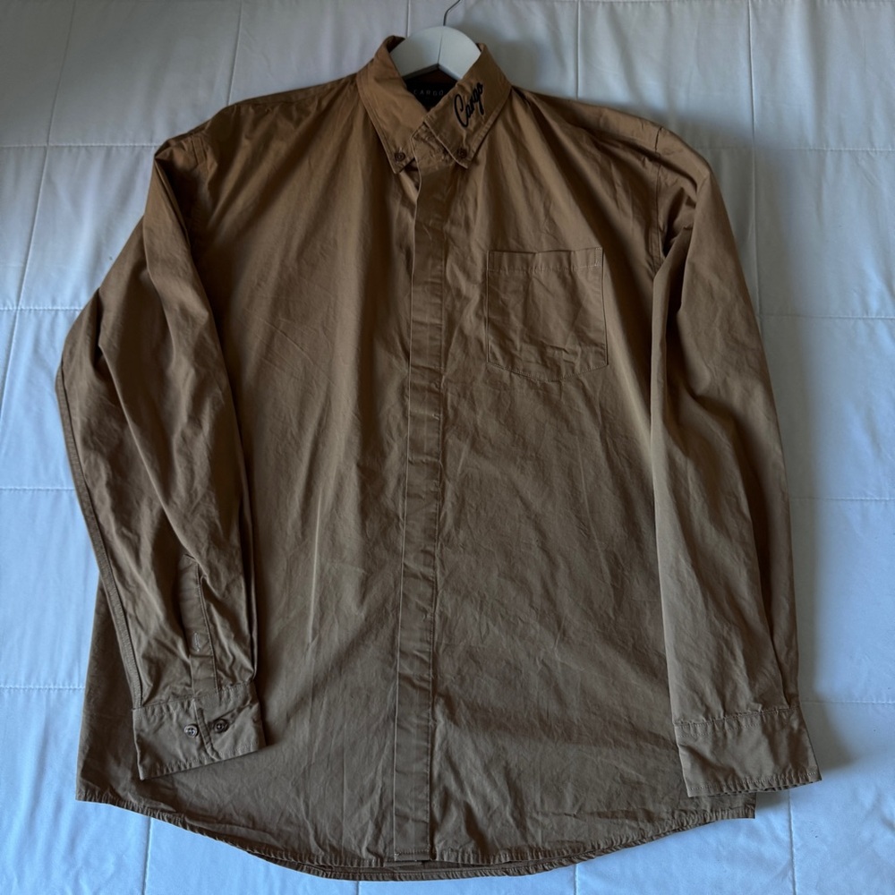 Cargo Tan Button Shirt